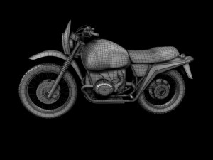 bmw r80 gs parisdakar Modello 3D