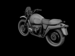 bmw r80 gs parisdakar Modello 3D