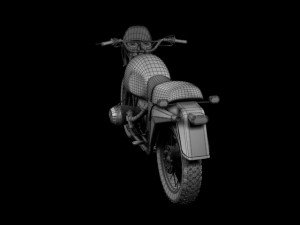 bmw r80 gs parisdakar Modello 3D