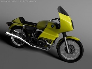 bmw r100 rs touring 1978 3D 모델