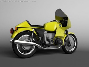 bmw r100 rs touring 1978 3D Model