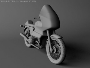 bmw r100 rs touring 1978 3D Model