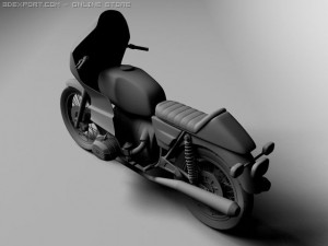bmw r100 rs touring 1978 3D Model