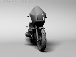 bmw r100 rs touring 1978 3D Model