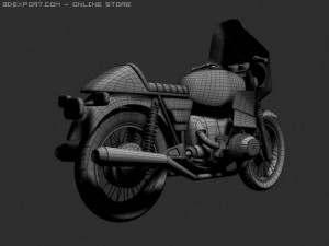 bmw r100 rs touring 1978 3D Model