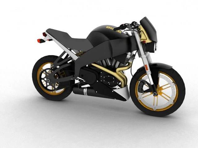 buell xb12s lightning 2010 3D Model .c4d .max .obj .3ds .fbx .stl .blend 