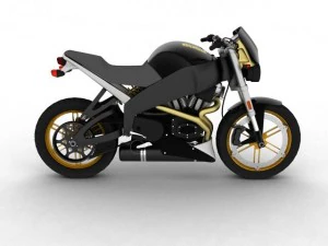 buell xb12s lightning 2010 3D Model