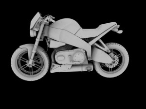 buell xb12s lightning 2010 3Dモデル