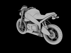 buell xb12s lightning 2010 3Dモデル