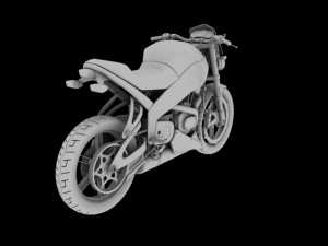 buell xb12s lightning 2010 3Dモデル