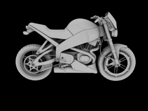 buell xb12s lightning 2010 3Dモデル