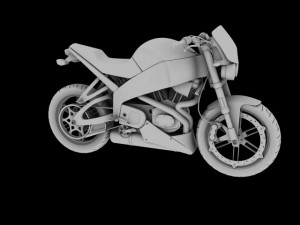 buell xb12s lightning 2010 3Dモデル