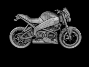 buell xb12s lightning 2010 3Dモデル