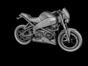 buell xb12s lightning 2010 3Dモデル