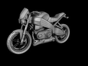 buell xb12s lightning 2010 3Dモデル