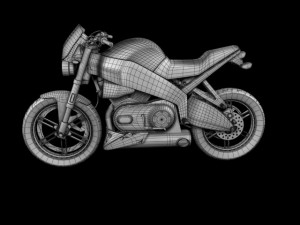 buell xb12s lightning 2010 3Dモデル