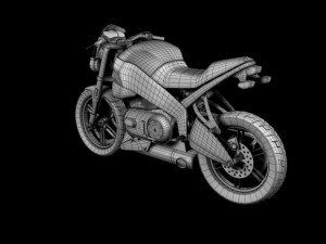 buell xb12s lightning 2010 3Dモデル
