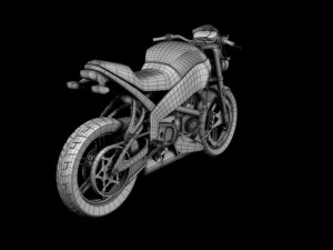 buell xb12s lightning 2010 3Dモデル