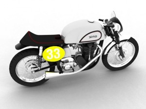 norton manx 1954 Modelo 3D