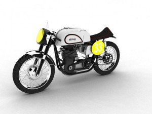 norton manx 1954 Modelo 3D