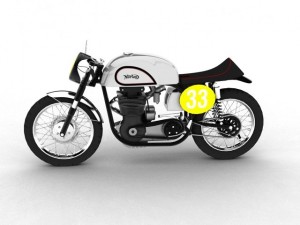 norton manx 1954 Modelo 3D