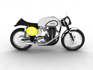 norton manx 1954 Modelo 3D