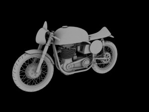 norton manx 1954 Modelo 3D