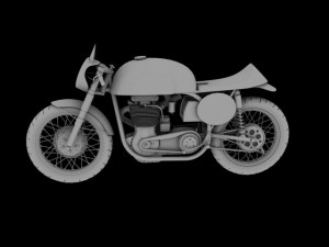 norton manx 1954 Modelo 3D
