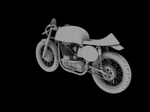 norton manx 1954 Modelo 3D