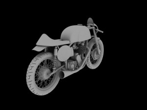 norton manx 1954 Modelo 3D