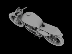 norton manx 1954 3D Model