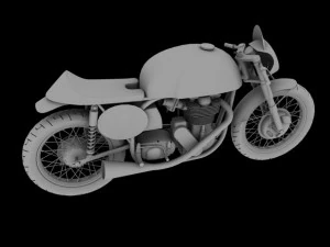 norton manx 1954 3D Model