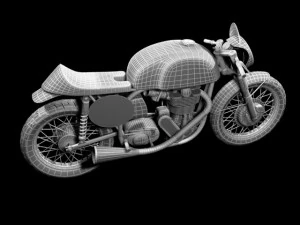 norton manx 1954 3D Model