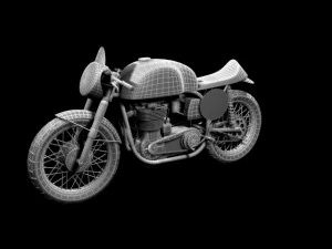 norton manx 1954 3D Model