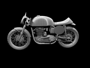 norton manx 1954 3D Model