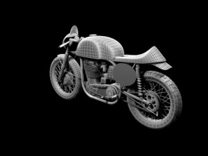 norton manx 1954 Modelo 3D