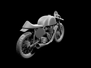 norton manx 1954 Modelo 3D