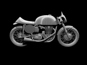 norton manx 1954 3D Model