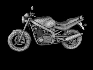 suzuki gs500 1994 3D Model