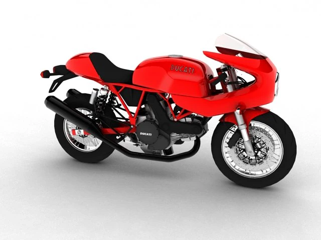 ducati 1000s 2009 3D Model .c4d .max .obj .3ds .fbx .stl .blend 