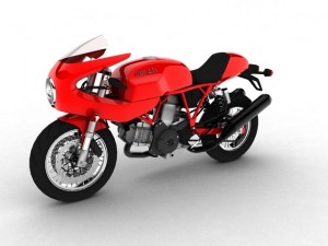 ducati 1000s 2009 Model 3D