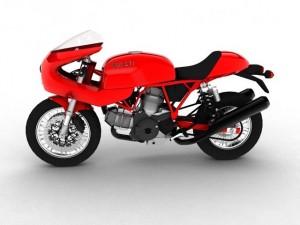 ducati 1000s 2009 Model 3D