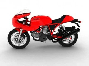 ducati 1000s 2009 3D Model