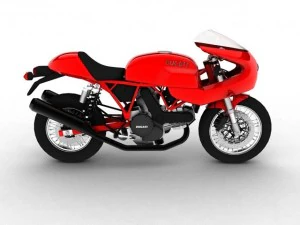 ducati 1000s 2009 3D Model