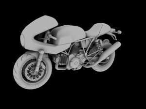 ducati 1000s 2009 Model 3D