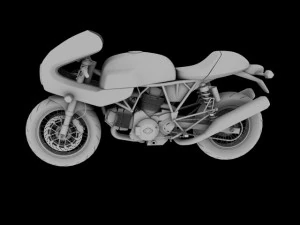 ducati 1000s 2009 3D Model
