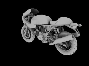 ducati 1000s 2009 3D Model