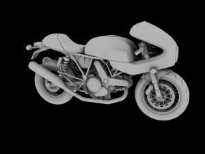 ducati 1000s 2009 3D Model
