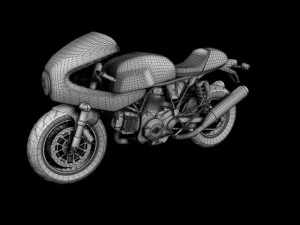 ducati 1000s 2009 3D Model