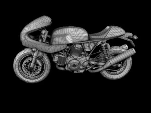 ducati 1000s 2009 3D Model